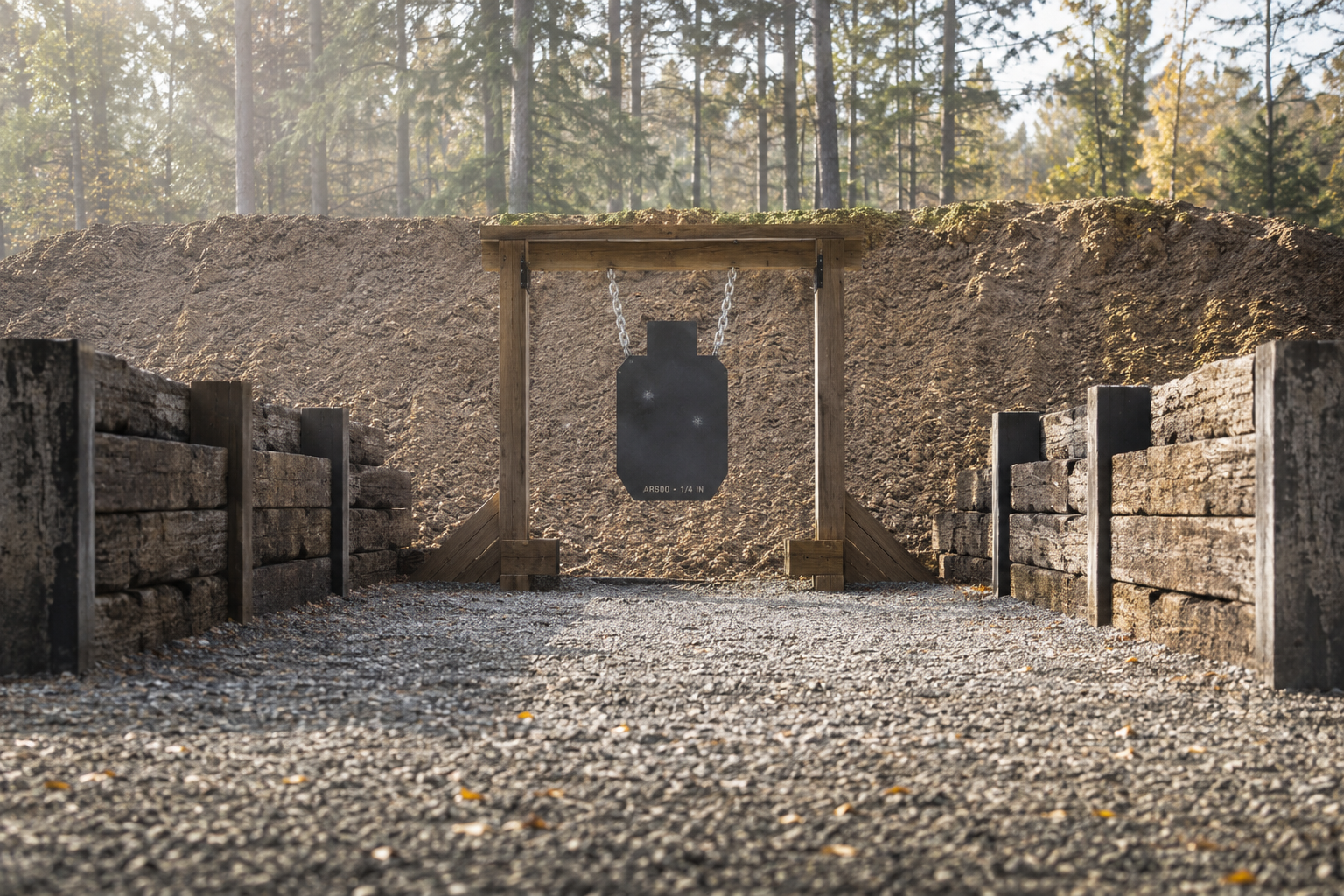 Hanging Outline Target - AR500 1/4" Thick